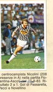 Figurina Fiorentina Vs Ascoli (Nicolini) - Calciatori 1984-1985
 n. 279 - Edis