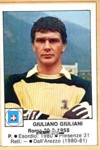 Cromo Giuliani - Calciatori 1984-1985
 n. 59 - Edis