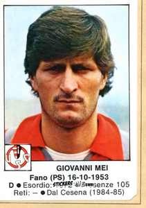 Cromo Giovanni Mei - Calciatori 1984-1985
 n. 77 - Edis