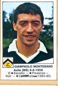 Cromo Montesano - Calciatori 1984-1985
 n. 219 - Edis