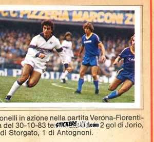 Sticker Verona Vs Fiorentina - Calciatori 1984-1985
 n. 277 - Edis