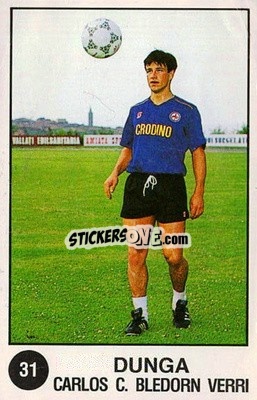 Sticker Carlos Dunga - Supersport Calciatori 1988-1989
 n. 31 - Panini