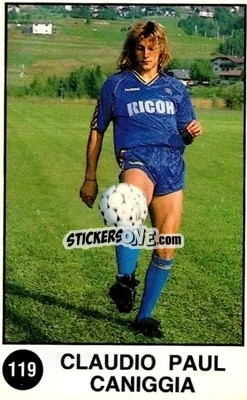 Sticker Claudio Caniggia - Supersport Calciatori 1988-1989
 n. 119 - Panini