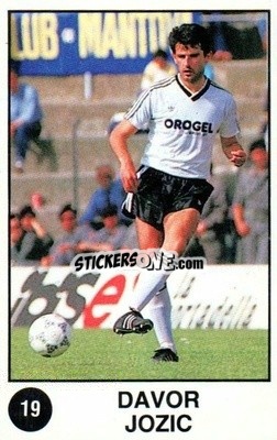Sticker Davor Jozic - Supersport Calciatori 1988-1989
 n. 19 - Panini