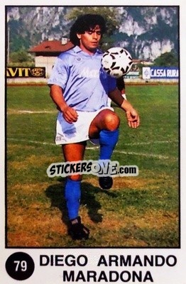 Sticker Diego Maradona - Supersport Calciatori 1988-1989
 n. 79 - Panini