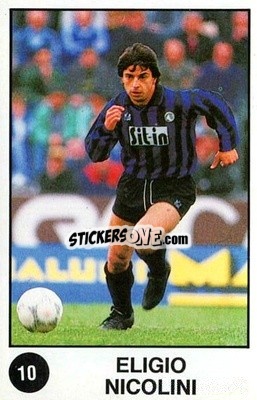 Sticker Eligio Nicolini - Supersport Calciatori 1988-1989
 n. 10 - Panini