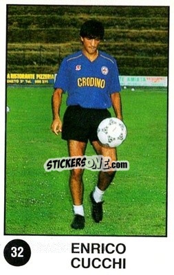 Sticker Enrico Cucchi - Supersport Calciatori 1988-1989
 n. 32 - Panini