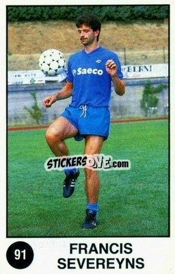 Sticker Francis Severeyns - Supersport Calciatori 1988-1989
 n. 91 - Panini