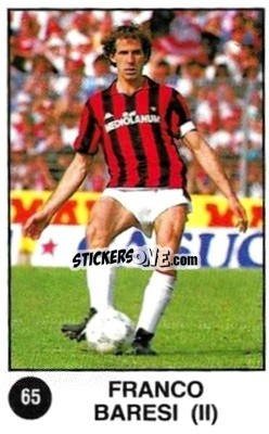Sticker Franco Baresi - Supersport Calciatori 1988-1989
 n. 65 - Panini