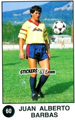 Sticker Juan Alberto Barbas - Supersport Calciatori 1988-1989
 n. 60 - Panini