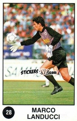 Sticker Marco Landucci - Supersport Calciatori 1988-1989
 n. 28 - Panini