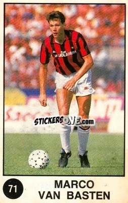 Sticker Marco Van Basten - Supersport Calciatori 1988-1989
 - Panini
