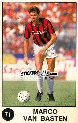 Sticker Marco Van Basten - Supersport Calciatori 1988-1989
 n. 71 - Panini