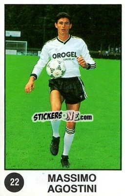 Sticker Massimo Agostini - Supersport Calciatori 1988-1989
 n. 22 - Panini