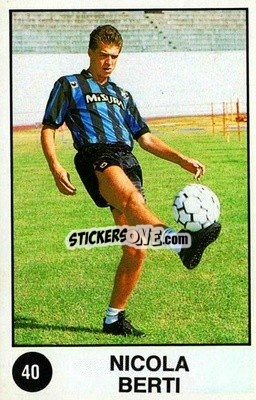 Sticker Nicola Berti - Supersport Calciatori 1988-1989
 n. 40 - Panini