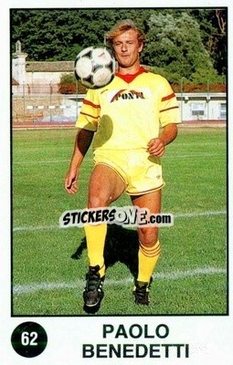 Sticker Paolo Benedetti - Supersport Calciatori 1988-1989
 n. 62 - Panini