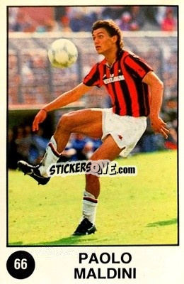 Sticker Paolo Maldini - Supersport Calciatori 1988-1989
 n. 66 - Panini