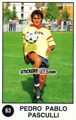 Sticker Pedro Pablo Pasculli - Supersport Calciatori 1988-1989
 n. 63 - Panini