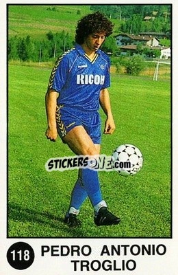 Sticker Pedro Troglio - Supersport Calciatori 1988-1989
 n. 118 - Panini