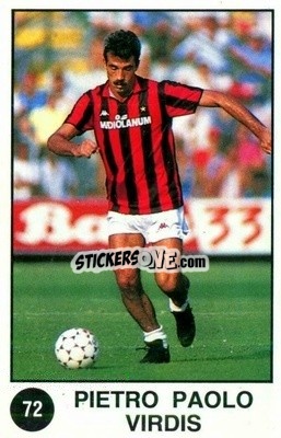 Sticker Pietro Paolo Virdis - Supersport Calciatori 1988-1989
 n. 72 - Panini