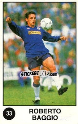 Sticker Roberto Baggio - Supersport Calciatori 1988-1989
 n. 33 - Panini