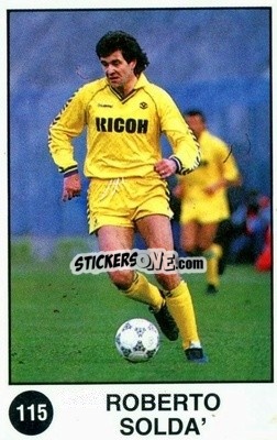 Sticker Roberto Solda - Supersport Calciatori 1988-1989
 n. 115 - Panini