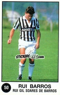 Cromo Rui Barros - Supersport Calciatori 1988-1989
 - Panini