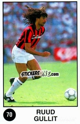 Sticker Ruud Gullit - Supersport Calciatori 1988-1989
 n. 70 - Panini