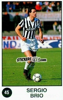 Sticker Sergio Brio - Supersport Calciatori 1988-1989
 n. 45 - Panini