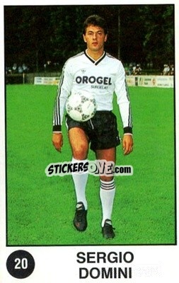 Sticker Sergio Domini - Supersport Calciatori 1988-1989
 n. 20 - Panini