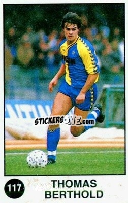 Sticker Thomas Berthold - Supersport Calciatori 1988-1989
 n. 117 - Panini