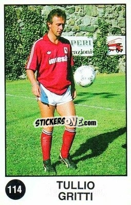 Sticker Tullio Gritti - Supersport Calciatori 1988-1989
 n. 114 - Panini