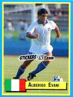 Sticker Alberigo Evani - Top Micro Card Calcio 1989-1990
 n. 12 - Vallardi