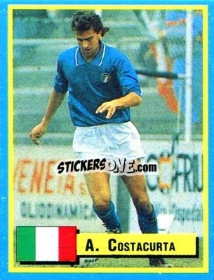 Sticker Alessandro Costacurta - Top Micro Card Calcio 1989-1990
 - Vallardi