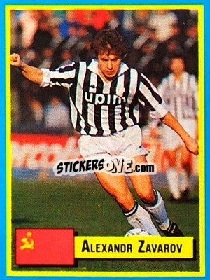 Sticker Alexandr Zavarov - Top Micro Card Calcio 1989-1990
 n. 117 - Vallardi