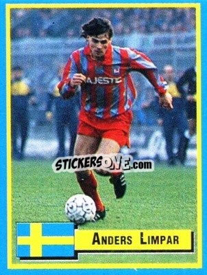 Sticker Anders Limpar - Top Micro Card Calcio 1989-1990
 n. 84 - Vallardi