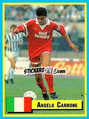 Sticker Angelo Carbone - Top Micro Card Calcio 1989-1990
 n. 64 - Vallardi