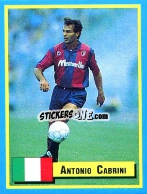 Sticker Antonio Cabrini - Top Micro Card Calcio 1989-1990
 n. 76 - Vallardi