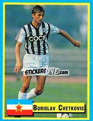 Sticker Borislav Cvetkovic - Top Micro Card Calcio 1989-1990
 - Vallardi