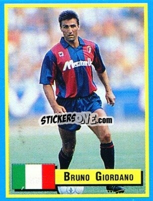Figurina Bruno Giordano - Top Micro Card Calcio 1989-1990
 n. 69 - Vallardi