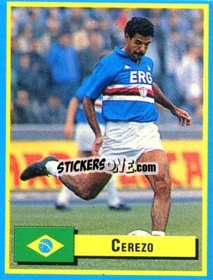 Sticker Cerezo - Top Micro Card Calcio 1989-1990
 n. 160 - Vallardi