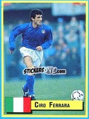Sticker Ciro Ferrara - Top Micro Card Calcio 1989-1990
 n. 16 - Vallardi