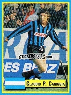 Sticker Claudio Caniggia - Top Micro Card Calcio 1989-1990
 - Vallardi