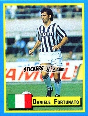 Sticker Daniele Fortunato - Top Micro Card Calcio 1989-1990
 n. 118 - Vallardi