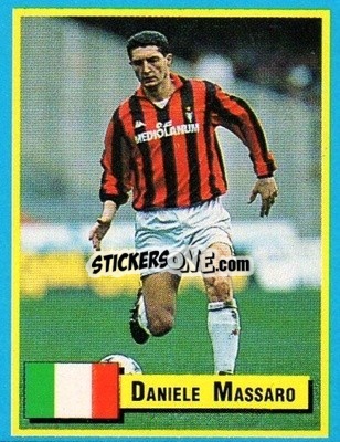 Sticker Daniele Massaro - Top Micro Card Calcio 1989-1990
 n. 144 - Vallardi