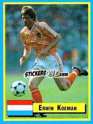 Sticker Erwin Koeman - Top Micro Card Calcio 1989-1990
 n. 45 - Vallardi