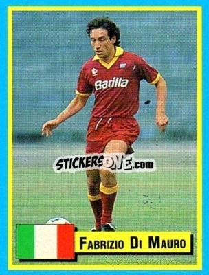 Sticker Fabrizio Di Mauro - Top Micro Card Calcio 1989-1990
 n. 154 - Vallardi
