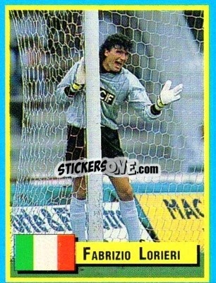 Sticker Fabrizio Lorieri - Top Micro Card Calcio 1989-1990
 n. 50 - Vallardi