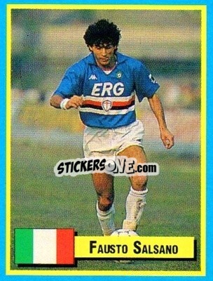 Sticker Fausto Salsano - Top Micro Card Calcio 1989-1990
 - Vallardi