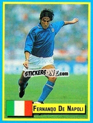Sticker Fernando De Napoli - Top Micro Card Calcio 1989-1990
 n. 31 - Vallardi